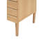 Aubier l 20 po x P 18 po x H 33 po Meuble-lavabo de salle de bain à lattes linéaires à 2 tablettes d'épaisseur seulement (lavabo non inclus), chêne-93805365