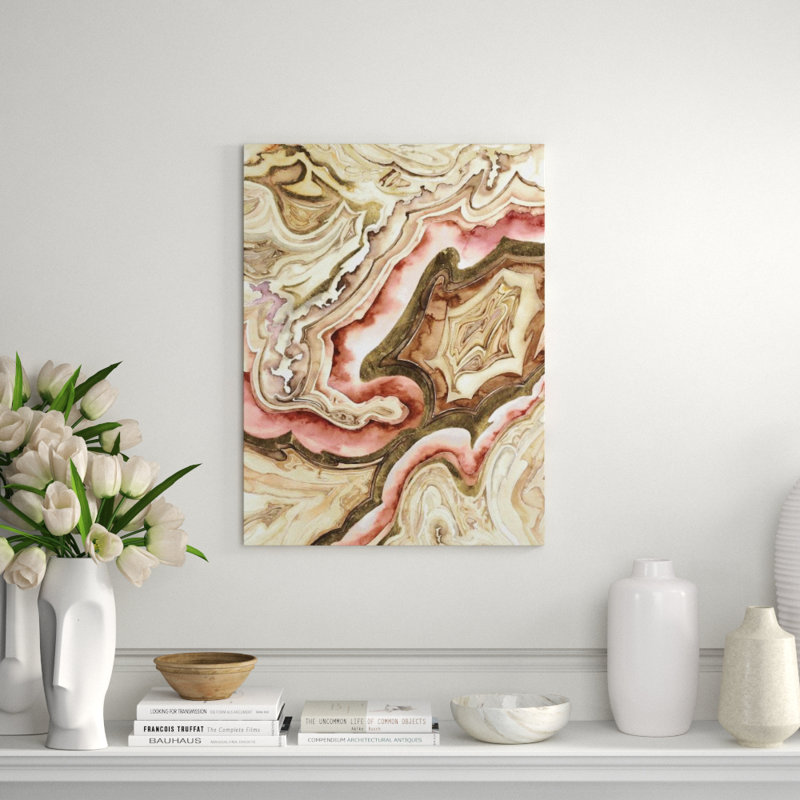 Shell Of Color I Print by L. Bodine, Gilded Gold, 32" H x 24" W x 1.5" D