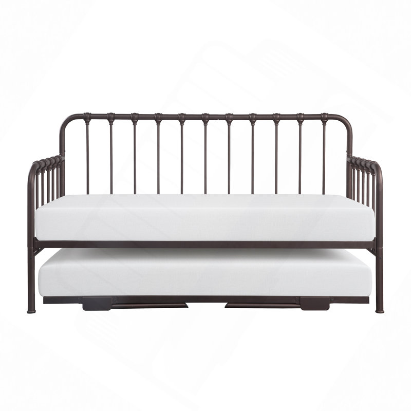 Méridienne avec lit gigogne relevable 1pc, Bronze