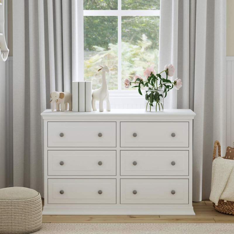Commode double 6 tiroirs Signature, Blanc