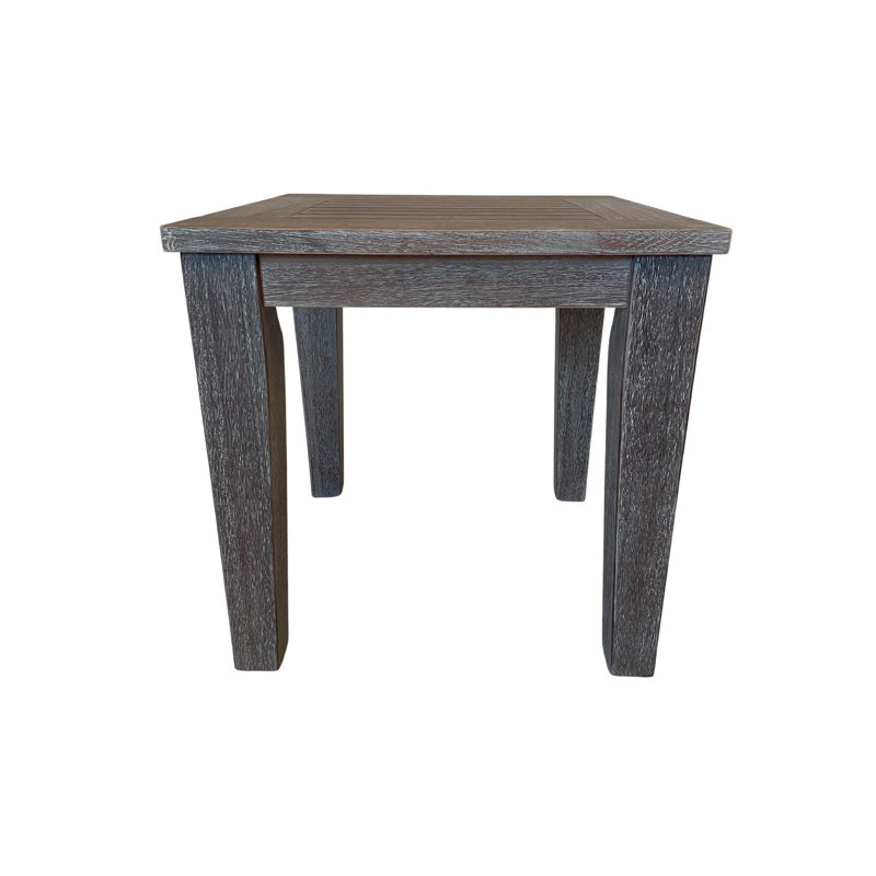 Parksdale Rectangular Eucalyptus Outdoor Side Table , 20'' in. W 20'' in. D