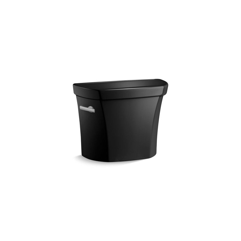 Wellworth 14.75 W x 14.75 H Tank Left Trip Lever, Black Black