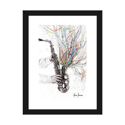 «The Jazz Saxophone» par Ashvin Harrison - reproduction imprimée