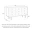 Commode d'appoint scandinave en bois massif