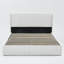 Lit coffre relevable rembourré, blanc, Queen-1072081878-1072081879