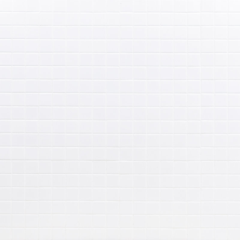 Segment 12 in. x 12 in. Porcelain Mosaic Floor and Wall Tile, Blanc
