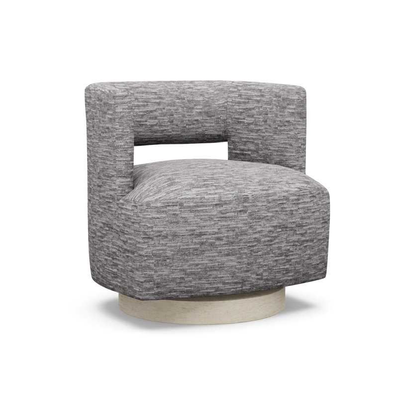 Crystle Swivel Barrel Chair, 8172-81, Sandstone