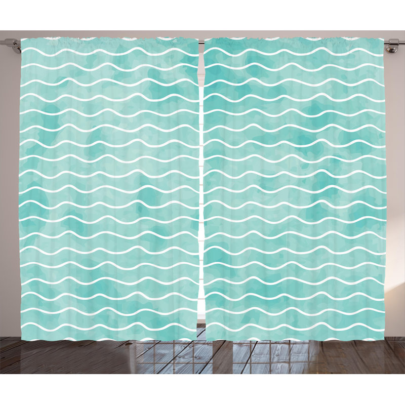 Lajoya Semi Sheer Curtain Pair, 54" W x 90" L