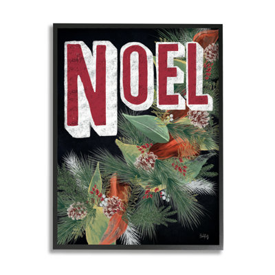 Pommes de pin rétro rétro avec texte texturé Noel