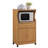 Aishia 43.3'' H x 22.4'' W Kitchen Cart with Wheels-1305972811