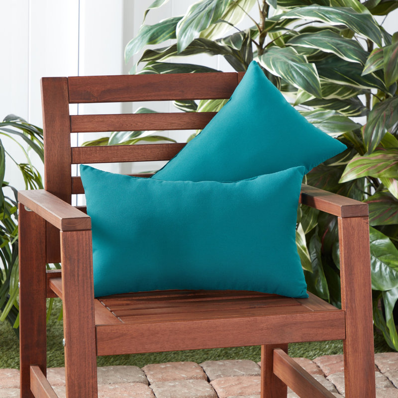 Coussin lombaire intérieur / extérieur Henrich, Paon, Set of 2