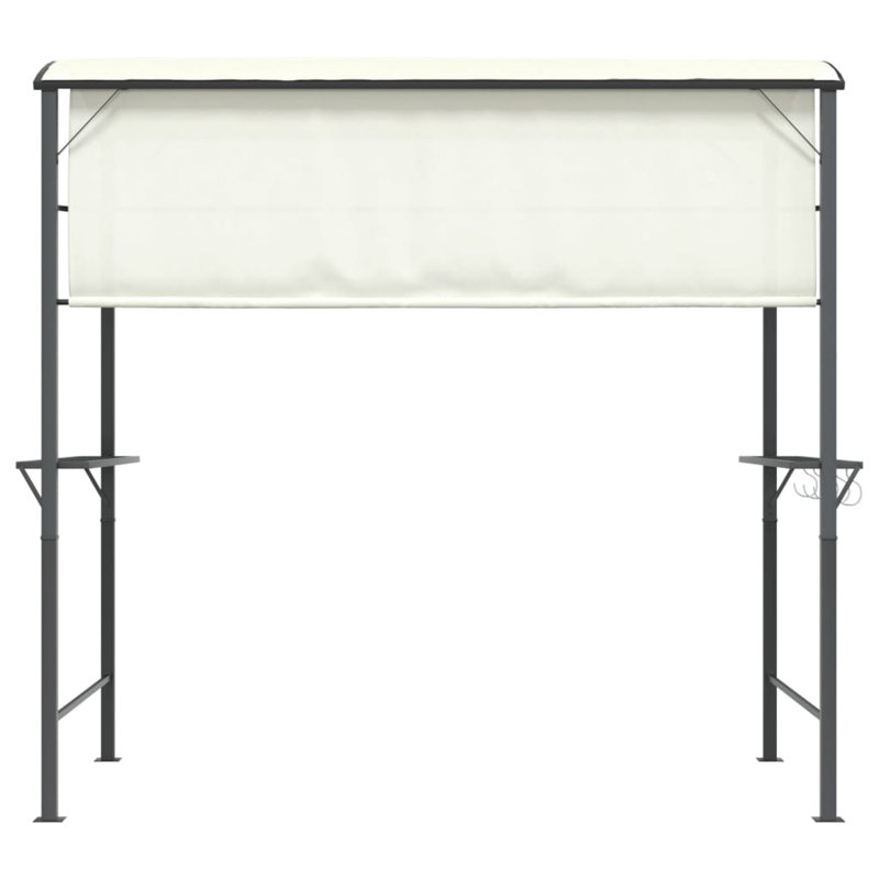 Ameka 2.2m x 1.1m Metal Party Tent, Cream