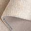 Tapis beige uni en viscose / laine / coton touffeté à la main Diah-542529151