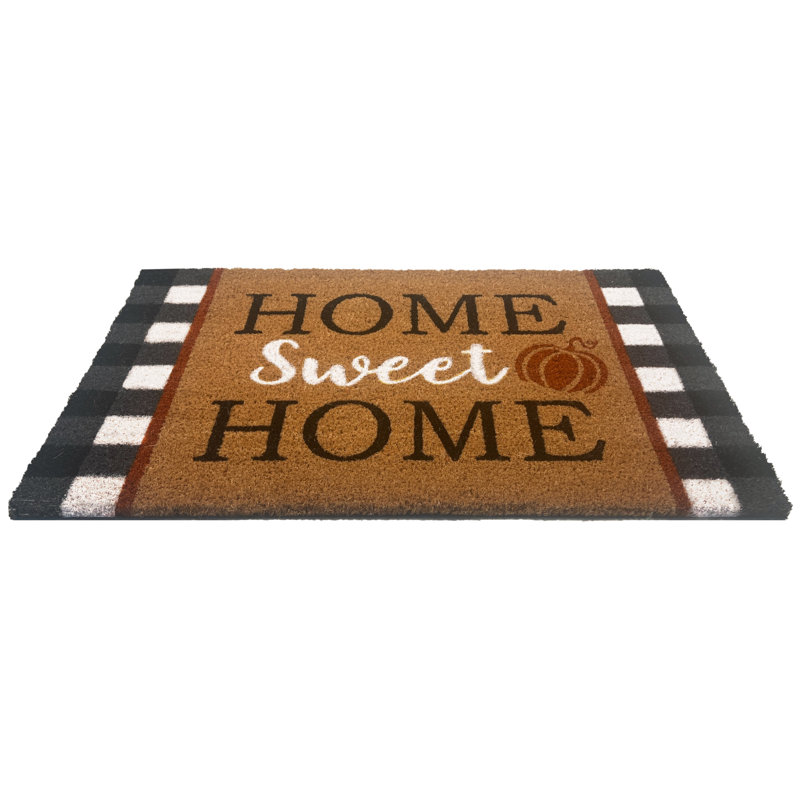 Tapis de bienvenue toutes saisons à motif citrouille Kate Aurora