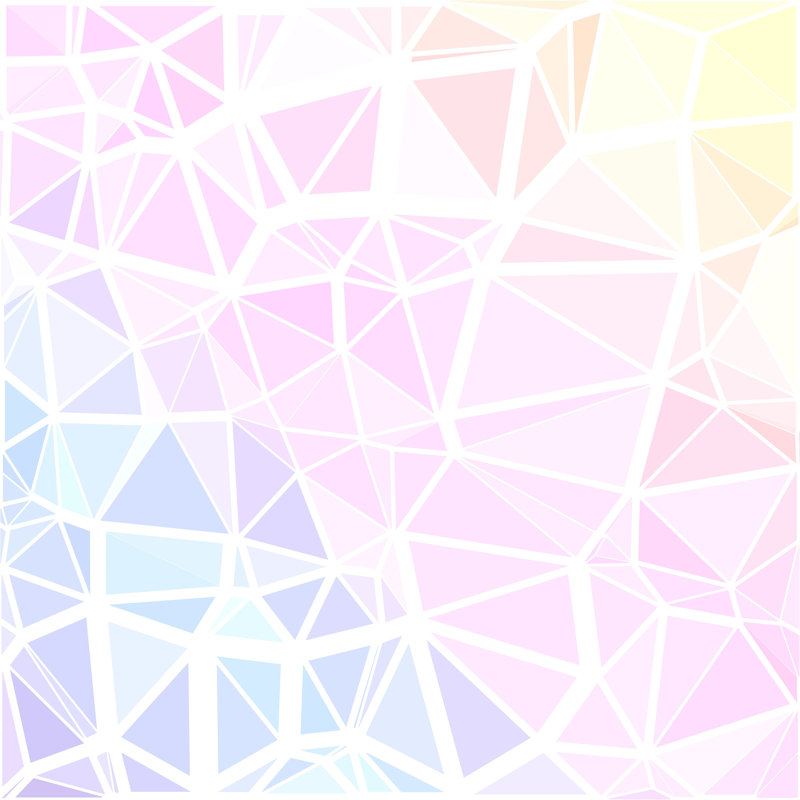 «Kaleiope Studio Low Poly Pastel» par Michelle Arena - impression sur toile tendue, L 12 po x H 12 po