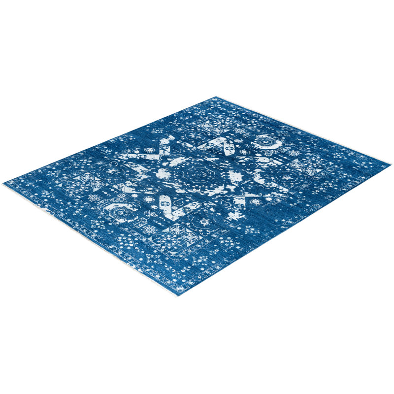Overdyed One-of-a-Kind 8' 2" X 9' 10" Hand Knotted Area Rug