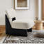 Fauteuil d'appoint en tissu Boucle