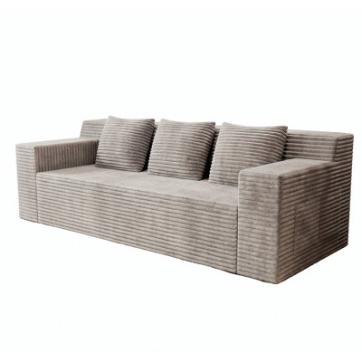 Canapé 71 po 71 po, tissu velours côtelé, sièges profonds, canapé causeuse confortable, sans assemblage, 1 pièce pour salon, chambre à coucher, salle de conférence, appartement