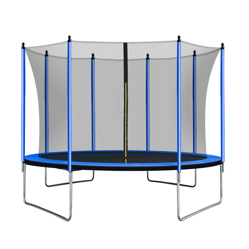 SKYBOUND Round Backyard Trampoline with Safety Enclosure, Blue