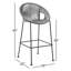 Tabouret de bar ou de comptoir d'extérieur en acier avec corde Champlost-1971038056-1971038068