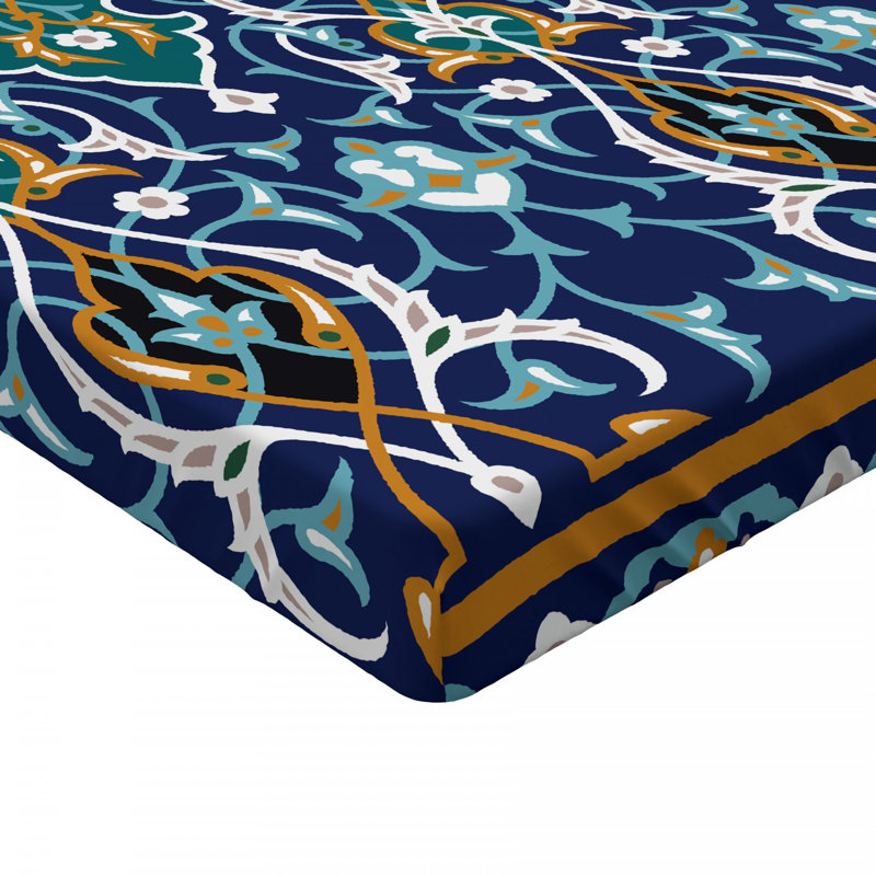 Microfiber Floral Fitted Sheet, Full Fitted Sheet