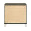 Table de chevet 2 tiroirs champagne foncé