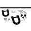 Ensemble de quincaillerie de porte de grange en fer à cheval de qualité supérieure avec rail pour portes 1 3/8 po-336479159-336479151
