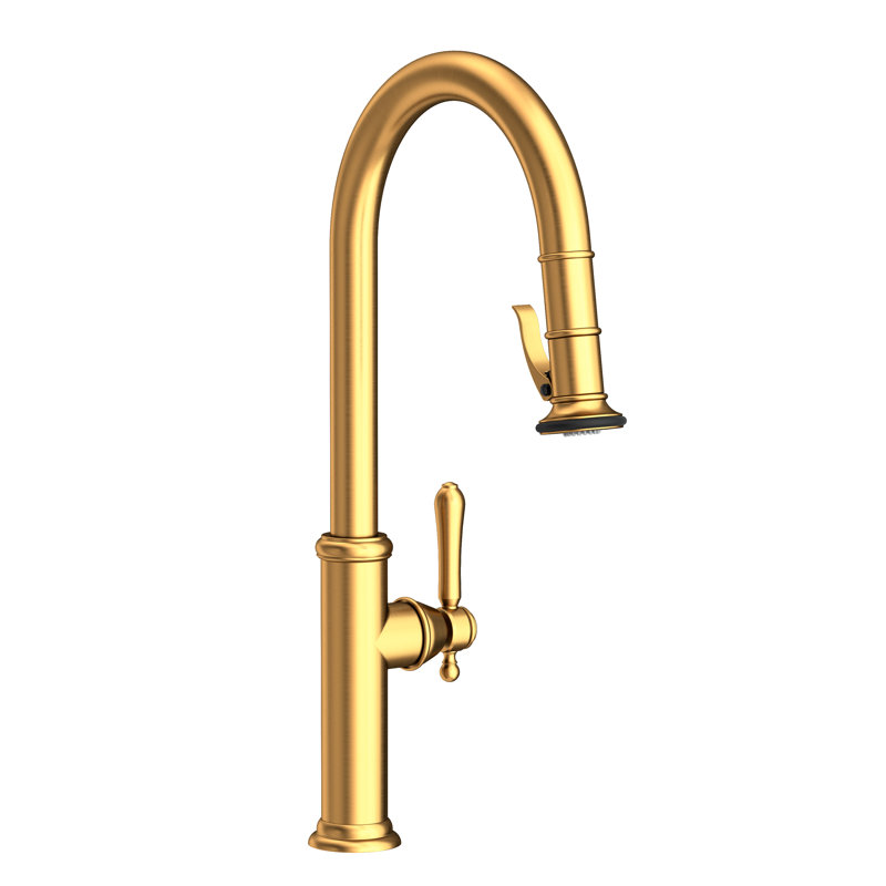 Pull-Down Kitchen Faucet - Trigger Spray, Satin Gold (PVD)