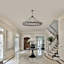 Très grand lustre de style campagnard avec roues de 53,2 po et finition métal noir-66848058-66848060