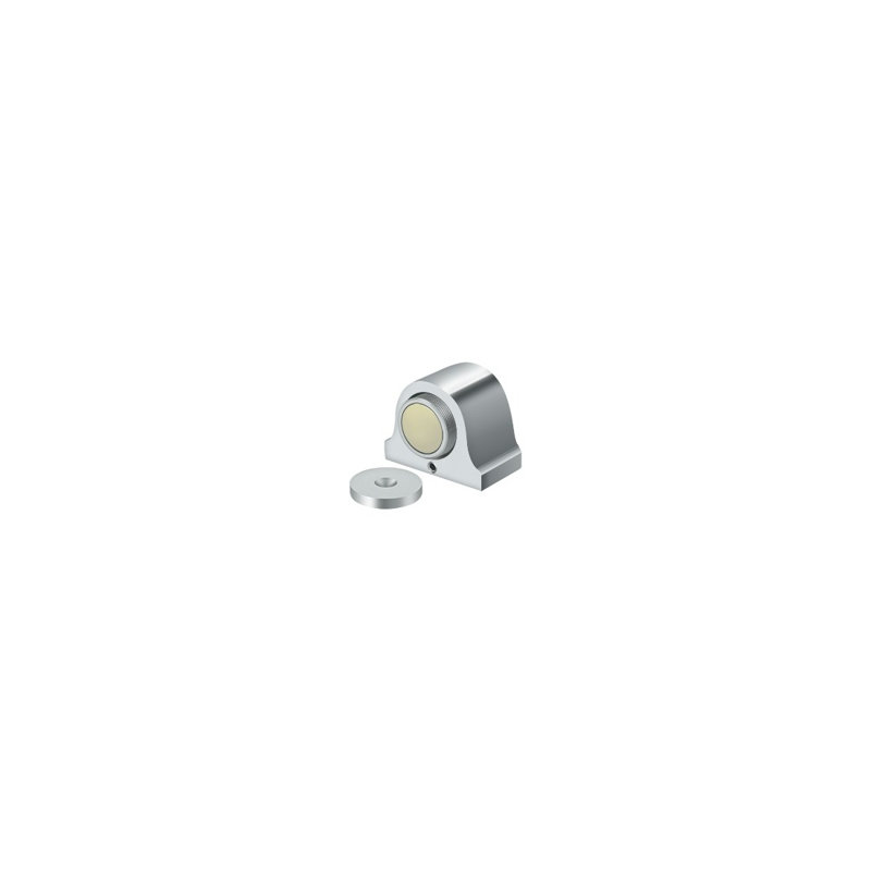 Door Stop, Polished Chrome