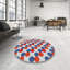 Tapis bleu à motif géométrique Kohut-2122979262