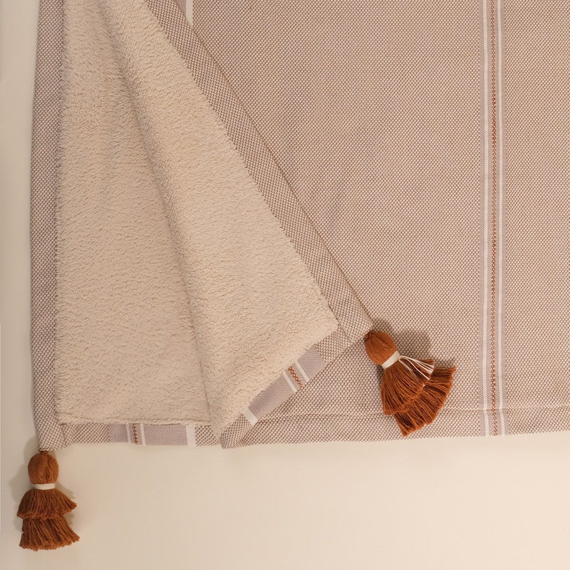 Cotton Beach Towel, Brown