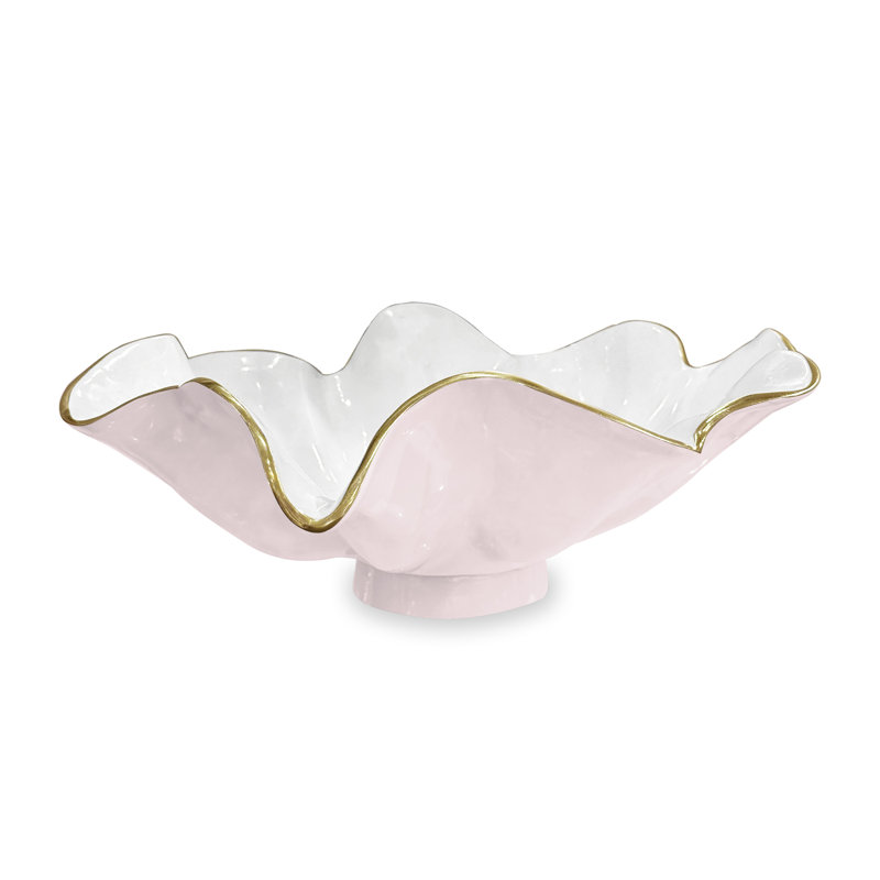 Encanto Aries Bowl, Camellia/White