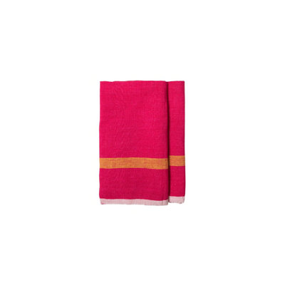 Laundered Stripe Tea Towel Kitchen Towel