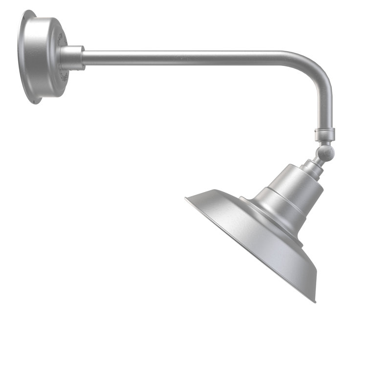 Luminaire de grange d’extérieur à del oldage, Argent galvanisé