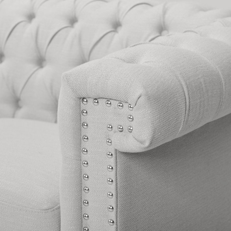 Modern Sofa Sofa 3 Seater, Gray Fabric