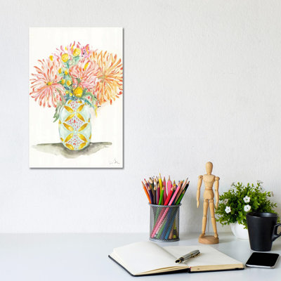 Chrysanthemums by Jessica Mingo - Wrapped Canvas Painting