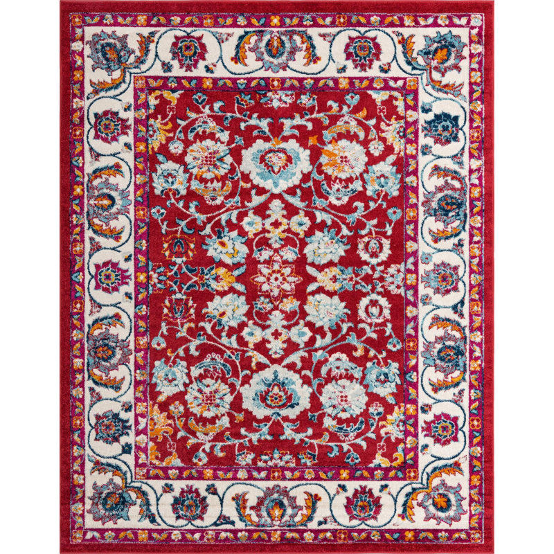 Burgettstown Oriental Indoor Rug, Rectangle 7'10" x 10'