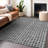 Premium Machine Washable Pasko Graphite Rug-449557811