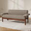 Causeuse moderne à 2 places avec coussins d'accoudoirs moelleux et structure en bois d'hévéa de style scandinave moderne de 72,8 pouces Luma-1595075492