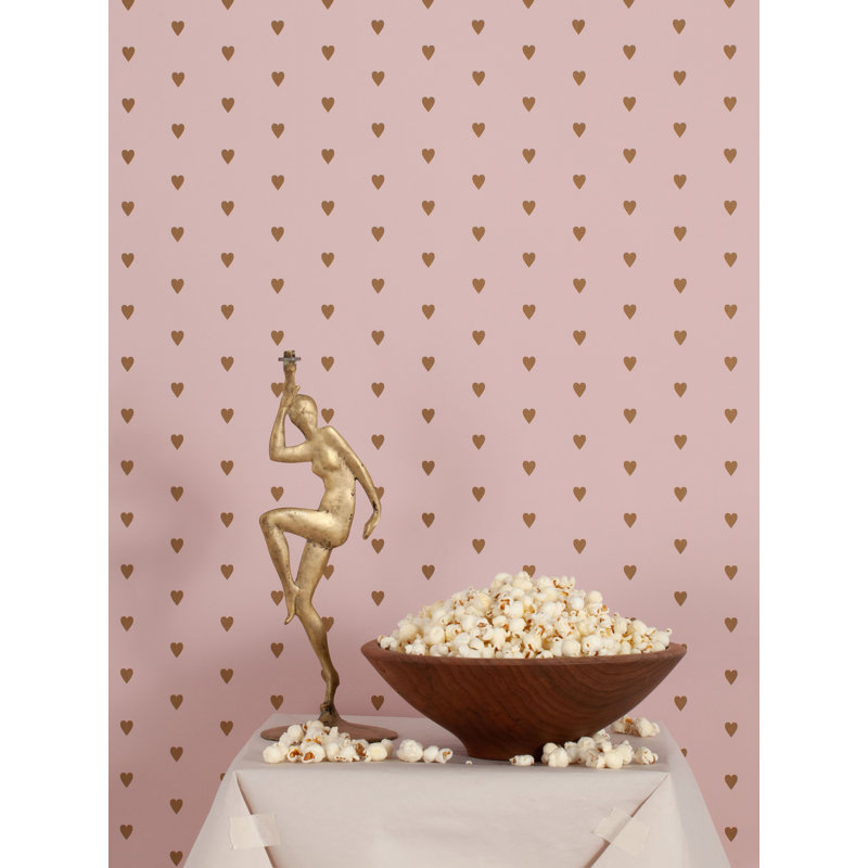 Heart and Soul, Small, Small, Gold on Mauve