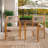 Solid Wood Outdoor Dining Armchair-998526629