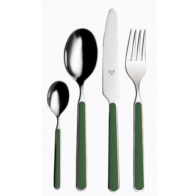 Fantasia 24-Piece Cutlery Set, Green
