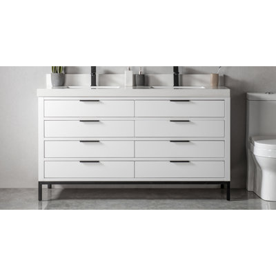 Ensemble de meuble-lavabo double 60 po Jaydenjames