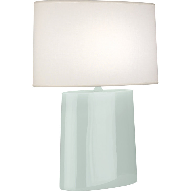 Victor Ceramic Table Lamp, Celadon