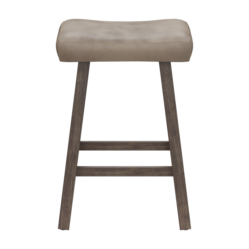 Kapono Upholstered Counter Stool with Solid Wood Frame, Counter Stool (26" Seat Height)