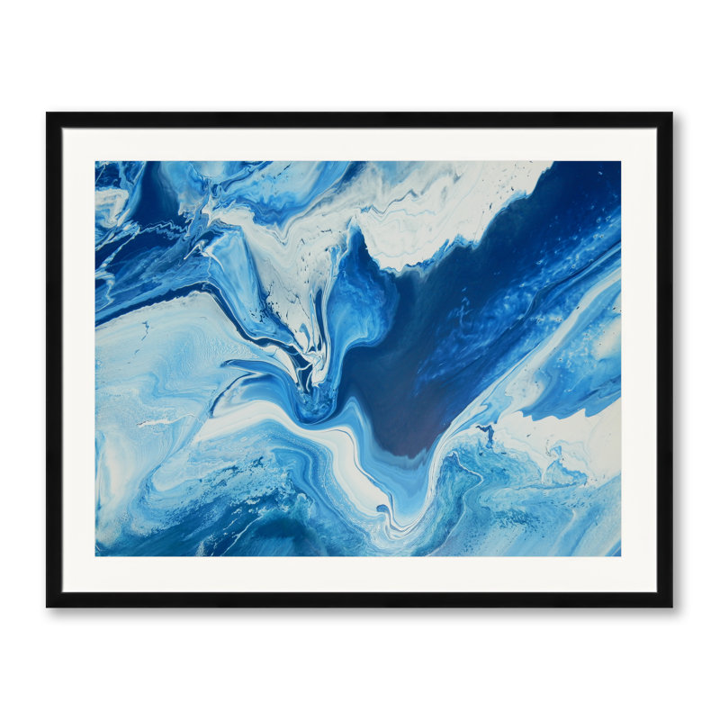 COBALT STORM Print by Will Birdwell, Black Framed Paper, 25.25" H x 31.25" W