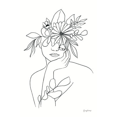 Rooted III BW by Becky Thorns - 1 Piece Wrapped Canvas Wall Art