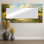 Été tournesols près du moulin à vent II - Art mural miroir floral - imprimé sur métal