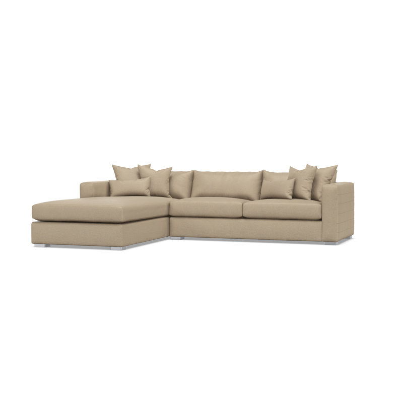 Bernhardt Helena 2-Piece Sectional, Tan Polyester
